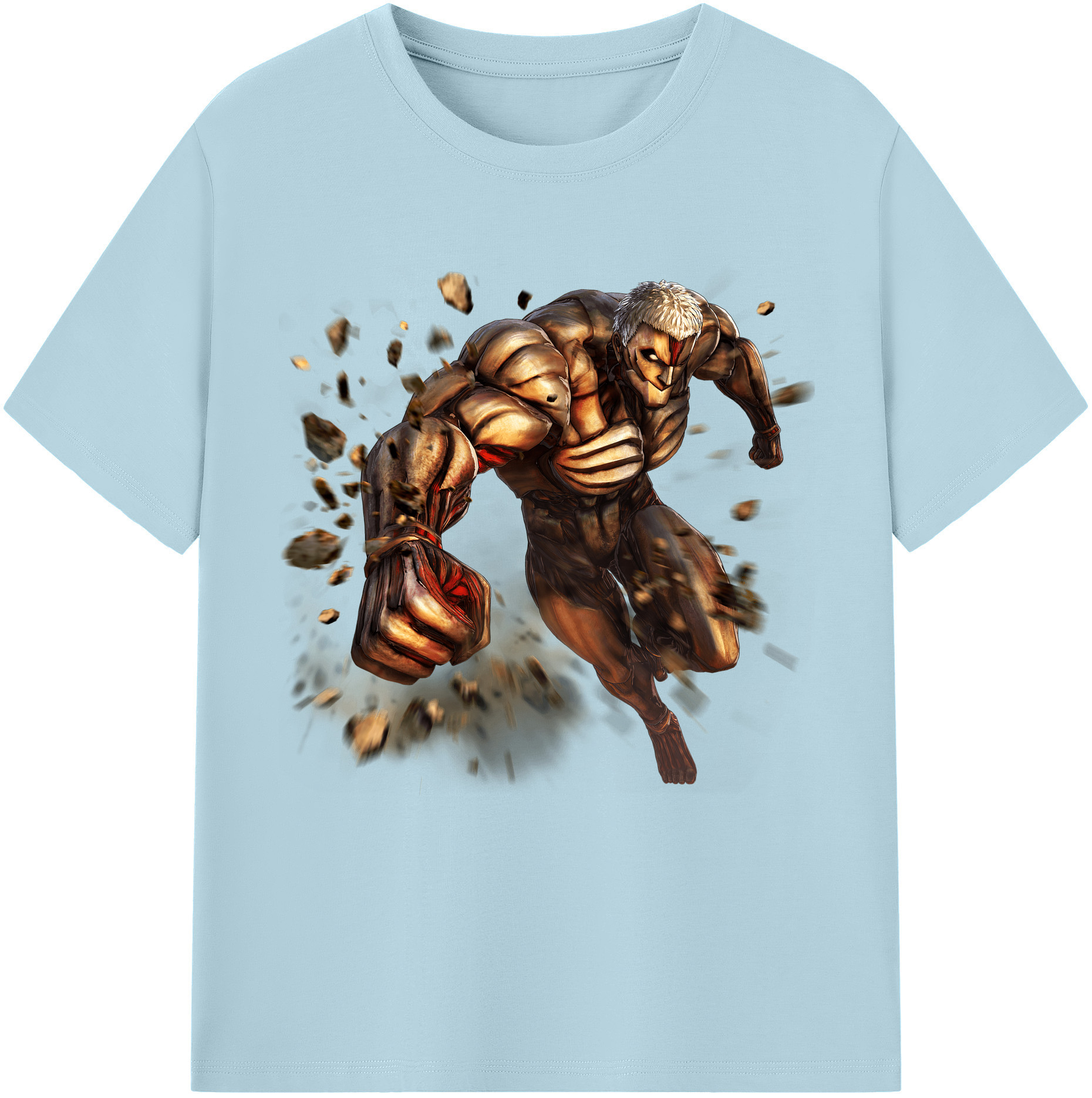 （画像用） 進撃の巨人 Attack on Titan 綿100％半袖Tシャツ（フロントプリント）